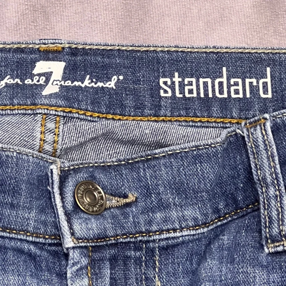 7 For All Mankind Standard Jeans Mens 36 Blue Excellent Straight Leg Stretch